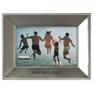 Malden "Best Day Ever" Beaded Metal Picture Frame MLDN1492